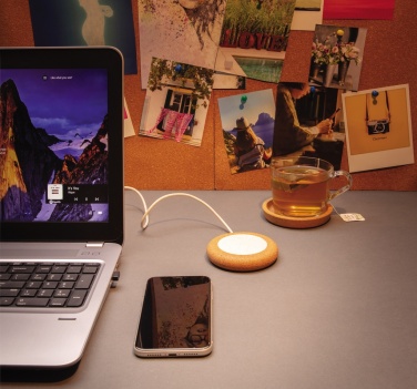 Logotrade corporate gift picture of: Cork and Wheat 5W wireless charger